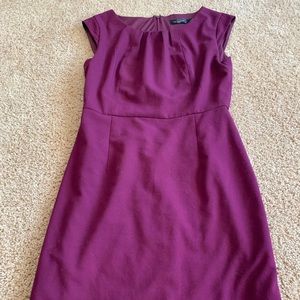 Wine colored work dress
